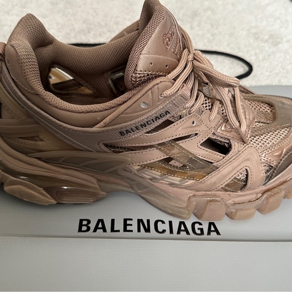 Balenciaga Track 2 Sneaker Size 8 Beautiful metallic Brown color w/ box & bags - Picture 6 of 10